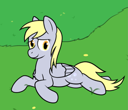 Size: 1039x898 | Tagged: safe, artist:scraggleman, imported from derpibooru, derpy hooves, pony, grass, lying down, solo