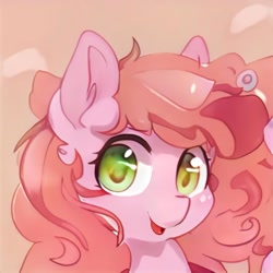 Size: 1024x1024 | Tagged: safe, artist:thisponydoesnotexist, imported from derpibooru, pony, ai content, ai generated, generator:thisponydoesnotexist, looking at you, neural network, open mouth, solo