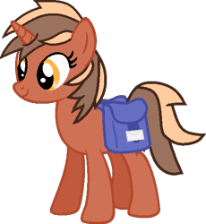 Size: 473x515 | Tagged: safe, artist:pegasski, imported from derpibooru, oc, oc only, oc:softbox, pony, unicorn, bag, base used, eyelashes, female, horn, mare, saddle bag, simple background, smiling, solo, transparent background, unicorn oc