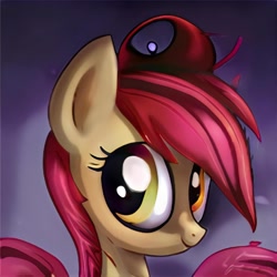 Size: 1024x1024 | Tagged: safe, artist:thisponydoesnotexist, imported from derpibooru, pony, ai content, ai generated, big eyes, bust, generator:thisponydoesnotexist, neural network, not roseluck, portrait, solo