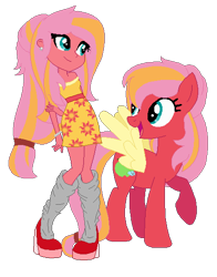 Size: 429x548 | Tagged: safe, artist:selenaede, artist:strassenlaterne, imported from derpibooru, oc, oc only, oc:aromatic appleflower, pony, equestria girls, base used, clothes, colored wings, dress, female, freckles, human ponidox, mare, offspring, parent:big macintosh, parent:fluttershy, parents:fluttermac, self ponidox, shoes, simple background, socks, transparent background, wings