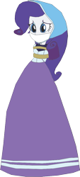 Size: 419x928 | Tagged: safe, artist:caido58, imported from derpibooru, rarity, equestria girls, arm behind back, bondage, bound and gagged, cloth gag, clothes, gag, long skirt, simple background, skirt, solo, tied up, transparent background, victorian