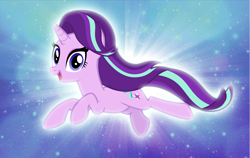 Size: 4600x2900 | Tagged: safe, artist:andoanimalia, imported from derpibooru, starlight glimmer, flying, magic