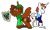 Size: 500x295 | Tagged: safe, artist:codythemaverick, imported from derpibooru, oc, pony, craig mccracken, crossover, lauren faust, link, ponified, princess zelda, simple background, the legend of zelda, the powerpuff girls, transparent background, wander over yonder