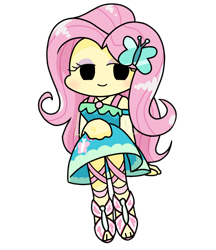 Size: 640x740 | Tagged: safe, alternate version, artist:batipin, imported from derpibooru, fluttershy, equestria girls, chibi, female, friday night funkin', simple background, solo, transparent background