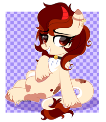 Size: 2457x2832 | Tagged: safe, artist:2pandita, imported from derpibooru, oc, oc only, earth pony, pony, female, horns, mare, solo