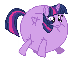 Size: 480x378 | Tagged: safe, artist:theinflater19, imported from derpibooru, twilight sparkle, alicorn, pony, feeling pinkie keen, female, inflation, simple background, solo, spherical inflation, transparent background, twiblimp sparkle, twilight sparkle (alicorn)