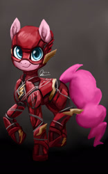 Size: 1280x2048 | Tagged: safe, artist:raphaeldavid, imported from derpibooru, pinkie pie, clothes, cosplay, costume, crossover, dc comics, the flash