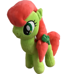 Size: 2225x2448 | Tagged: safe, artist:topsangtheman, imported from derpibooru, peachy sweet, earth pony, pony, apple family member, irl, photo, plushie, simple background, solo, transparent background