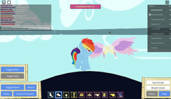 Size: 1440x837 | Tagged: safe, imported from derpibooru, screencap, rainbow dash, pegasus, pony, 3d, female, filly, roblox, roleplay is magic