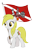 Size: 1111x1667 | Tagged: safe, artist:isegrim87, imported from derpibooru, oc, oc only, oc:westfalia, pony, flag, mascot, ostwestfalen-lippe, simple background, solo, transparent background