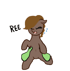 Size: 1088x1099 | Tagged: safe, artist:neuro, imported from derpibooru, oc, oc:anon, oc:honour bound, earth pony, pony, fanfic:everyday life with guardsmares, adorable distress, animated, cute, disembodied hand, everyday life with guardsmares, female, guardsmare, hand, holding a pony, mare, put me down, reeee, royal guard, simple background, squirming, transparent background