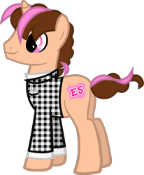 Size: 1182x1433 | Tagged: safe, artist:amelia-bases, artist:pegasski, imported from derpibooru, oc, oc only, oc:think pink, pony, unicorn, base used, clothes, horn, male, simple background, smiling, solo, stallion, transparent background, unicorn oc, unmoving plaid