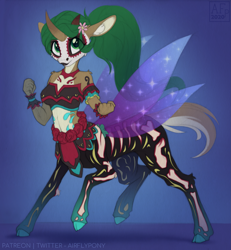 Size: 2309x2500 | Tagged: safe, artist:airfly-pony, imported from derpibooru, oc, oc:elen, anthro, centaur, deer, anthro centaur, deertaur, dia de los muertos, dryad (elepatrium), elepatrium, halloween, holiday, universe elepatrium