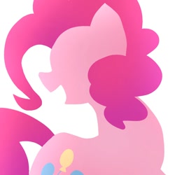Size: 768x768 | Tagged: safe, artist:namaenonaipony, imported from derpibooru, pinkie pie, pony, female, mare, minimal coloring, solo