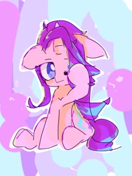 Size: 768x1024 | Tagged: safe, artist:pnpn_721, imported from derpibooru, starlight glimmer, pony, unicorn, hair over one eye, one eye closed, sketch, solo