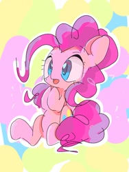 Size: 768x1024 | Tagged: safe, artist:pnpn_721, imported from derpibooru, pinkie pie, earth pony, pony, sketch, solo