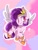 Size: 768x1024 | Tagged: safe, artist:pnpn_721, imported from derpibooru, pipp petals, pegasus, pony, female, flying, g5, headband, mare, pipp, smiling, solo, spread wings, unshorn fetlocks, wings