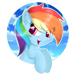 Size: 1500x1470 | Tagged: source needed, useless source url, safe, artist:jadebreeze115, imported from derpibooru, rainbow dash, pegasus, pony, cloud, cloudy, cute, female, holding onto something, mare, simple background, smiling, solo, sticker, sunlight, sunny, transparent background