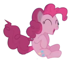 Size: 544x459 | Tagged: safe, artist:benpictures1, edit, edited screencap, imported from derpibooru, screencap, pinkie pie, earth pony, pony, power ponies (episode), background removed, cute, diapinkes, eyes closed, female, jumping, mare, not a vector, open mouth, simple background, solo, transparent background