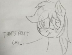 Size: 2385x1822 | Tagged: safe, artist:sefastpone, braeburn, earth pony, gay, male, sketch, speech, stallion, talking, traditional art