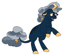 Size: 1372x1204 | Tagged: safe, artist:lightwolfheart, imported from derpibooru, oc, oc only, oc:rolling thunder, pony, unicorn, male, simple background, solo, stallion, transgender, transparent background