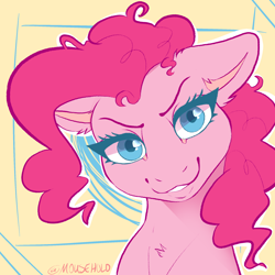 Size: 2048x2048 | Tagged: safe, artist:holomouse, imported from derpibooru, pinkie pie, earth pony, pony, solo