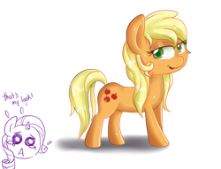 Size: 1024x784 | Tagged: safe, artist:scarletts-fever, imported from derpibooru, applejack, rarity, earth pony, pony, unicorn, alternate hairstyle, applejewel, loose hair, marshmelodrama, rarity being rarity, simple background, solo focus, transparent background