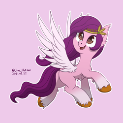 Size: 1600x1600 | Tagged: dead source, safe, artist:livehotsun, imported from derpibooru, pipp petals, pegasus, pony, adorapipp, chest fluff, cute, female, g5, mare, pipp, smiling, solo