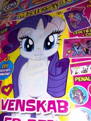 Size: 3096x4128 | Tagged: safe, imported from derpibooru, fluttershy, pinkie pie, rainbow dash, rarity, spike, twilight sparkle, alicorn, dragon, earth pony, pegasus, pony, unicorn, 2021, cover, heart, looking at you, magazine, photo, scandinavia, solo focus, toy, twilight sparkle (alicorn), winter