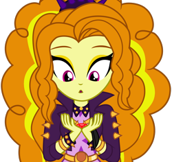 Size: 1614x1522 | Tagged: safe, artist:amgiwolf, imported from derpibooru, adagio dazzle, equestria girls, equestria girls series, find the magic, spoiler:eqg series (season 2), :o, bracelet, bust, clothes, female, jewelry, open mouth, simple background, transparent background