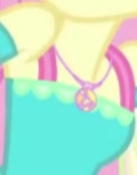 Size: 1920x2455 | Tagged: safe, imported from derpibooru, screencap, fluttershy, equestria girls, equestria girls series, tip toppings, tip toppings: fluttershy, spoiler:eqg series (season 2), boobshot, breasts, cropped, female, geode of fauna, jewelry, magical geodes, necklace, pictures of chests, solo