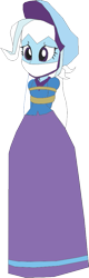 Size: 323x1007 | Tagged: source needed, useless source url, safe, artist:caido58, imported from derpibooru, trixie, equestria girls, arm behind back, bondage, bound and gagged, cloth gag, clothes, gag, long dress, long skirt, simple background, skirt, solo, tied up, transparent background, victorian