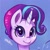 Size: 1024x1024 | Tagged: safe, artist:thisponydoesnotexist, imported from derpibooru, pony, unicorn, accidentally a canon character, ai content, ai generated, bust, generator:thisponydoesnotexist, neural network, not starlight glimmer, portrait, solo