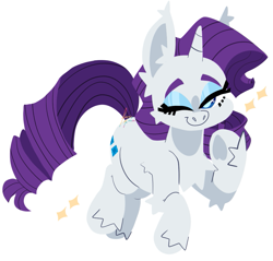 Size: 891x853 | Tagged: safe, artist:fizzlefer, imported from derpibooru, rarity, pony, unicorn, cute, ear fluff, female, leg fluff, mare, one eye closed, raribetes, simple background, solo, transparent background, wink
