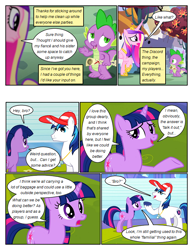 Size: 612x792 | Tagged: safe, artist:newbiespud, edit, edited screencap, imported from derpibooru, screencap, princess cadance, shining armor, spike, twilight sparkle, alicorn, dragon, pony, unicorn, comic:friendship is dragons, baseball cap, cap, comic, dialogue, eyelashes, female, hat, hoof shoes, horn, jewelry, male, mare, open mouth, peytral, raised hoof, screencap comic, scroll, stallion, tiara, unicorn twilight, unshorn fetlocks, wings