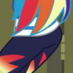 Size: 1920x1920 | Tagged: safe, imported from derpibooru, screencap, rainbow dash, equestria girls, equestria girls series, happily ever after party, butt, cropped, happily ever after party: rainbow dash, rainbutt dash