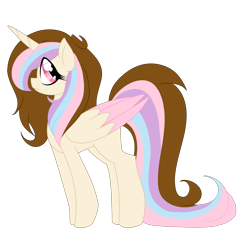 Size: 2050x2030 | Tagged: safe, artist:ladylullabystar, imported from derpibooru, oc, oc only, oc:lita sparkle, alicorn, pony, female, mare, simple background, solo, transparent background, two toned wings, wings