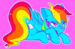 Size: 2048x1349 | Tagged: safe, artist:bluewolfiess, artist:haichiroo, imported from derpibooru, rainbow dash, pegasus, pony, solo