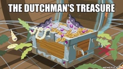 Size: 600x337 | Tagged: source needed, safe, edit, edited screencap, imported from derpibooru, screencap, ppov, arrgh!, bits, caption, image macro, meme, memeful.com, no pony, spongebob squarepants, text, treasure chest