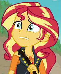 Size: 887x1080 | Tagged: safe, imported from derpibooru, screencap, sunset shimmer, equestria girls, equestria girls series, forgotten friendship, cropped, geode of empathy, magical geodes, solo
