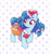 Size: 1139x1249 | Tagged: safe, anonymous artist, imported from derpibooru, earth pony, pony, ami ami, basket, braid, clothes, cute, drawthread, flower, g1, g1 to g4, g1betes, g4, generation leap, osharena pony, solo, takara pony, takara to g4