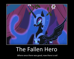 Size: 1098x880 | Tagged: safe, artist:thejboy88, edit, edited screencap, imported from derpibooru, screencap, nightmare moon, alicorn, pony, friendship is magic, demotivational poster, female, mare, meme, motivational poster