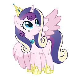 Size: 1280x1280 | Tagged: safe, artist:lazuli0209, artist:luc1d-dre4ms, artist:mint-light, imported from derpibooru, oc, oc only, alicorn, pony, alicorn oc, crown, horn, jewelry, offspring, parent:princess cadance, parent:shining armor, parents:shiningcadance, princess shoes, regalia, simple background, solo, transparent background, wings