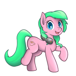 Size: 800x800 | Tagged: safe, artist:darkdoomer, imported from derpibooru, oc, oc only, oc:ginger sue, pony, female, headphones, simple background, solo, transparent background