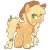 Size: 400x400 | Tagged: dead source, safe, artist:spellbounty, imported from derpibooru, applejack, earth pony, pony, alternate design, applejack's hat, base used, body freckles, braid, braided tail, cowboy hat, female, freckles, hat, leaves, leaves in hair, looking at you, mare, simple background, smiling, solo, transparent background, unshorn fetlocks