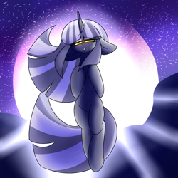 Size: 1670x1670 | Tagged: safe, artist:ladylullabystar, imported from derpibooru, oc, oc only, pony, unicorn, female, mare, moon, solo