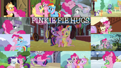 Size: 1280x720 | Tagged: safe, edit, edited screencap, editor:quoterific, imported from derpibooru, screencap, applejack, dinky hooves, discord, fluttershy, gummy, limestone pie, marble pie, maud pie, pinkie pie, piña colada, pound cake, rainbow dash, rarity, scootaloo, spike, tornado bolt, twilight sparkle, alicorn, alligator, earth pony, pegasus, pony, unicorn, a friend in deed, hearthbreakers, not asking for trouble, party of one, pinkie apple pie, princess twilight sparkle (episode), rock solid friendship, the gift of the maud pie, the maud couple, the one where pinkie pie knows, the super speedy cider squeezy 6000, three's a crowd, wonderbolts academy, ^^, baby, baby pony, blue flu, collage, eyes closed, female, filly, hug, jpg, male, mane seven, mane six, mare, singing, smile song, smiling, stallion, sugarcube corner, twilight sparkle (alicorn), unicorn twilight