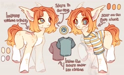 Size: 4096x2466 | Tagged: safe, artist:konejo, imported from derpibooru, oc, oc only, bat pony, pony, clothes, looking at you, reference sheet, scar, shirt, solo, starry eyes, wingding eyes