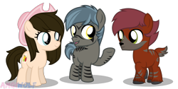 Size: 3146x1584 | Tagged: safe, artist:amgiwolf, imported from derpibooru, oc, oc only, oc:huny, earth pony, pony, zebra, colt, earth pony oc, eyelashes, female, filly, hat, looking back, male, simple background, smiling, transparent background, zebra oc